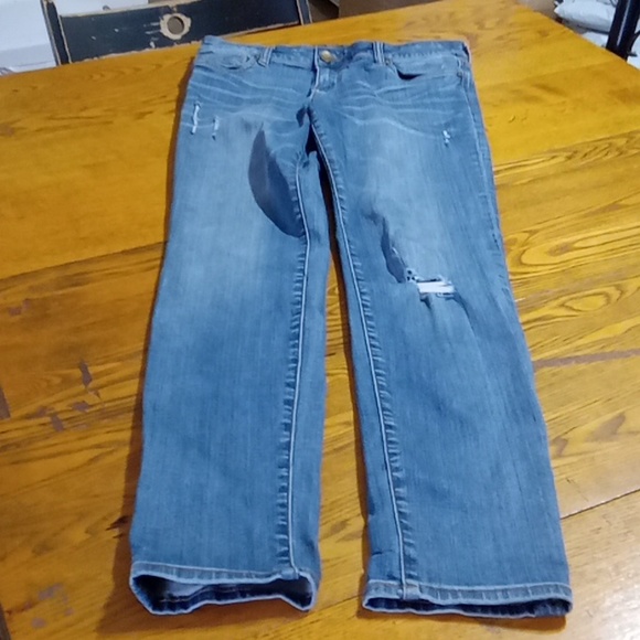 KUT FROM THE KLOTH 8 Womens JEANS SKINNY DENIM Pants Used Preowned Distressed - Picture 1 of 10